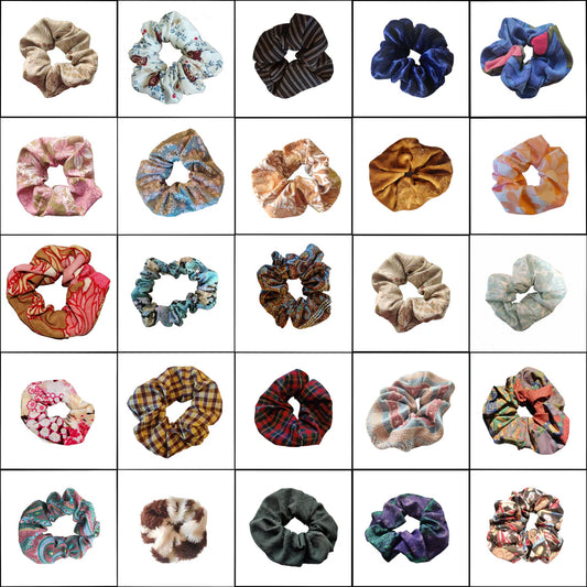 Upcycled Vintage Fabric Scrunchies by Studio Burt