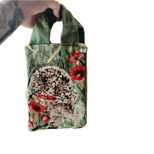 Hedgehog Tapestry Handbag by Studio Burt