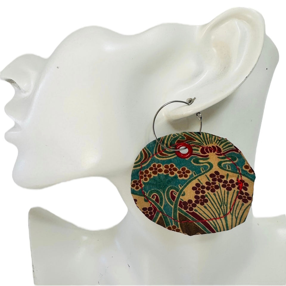 Liberty Fabric Earrings by Studio Burt