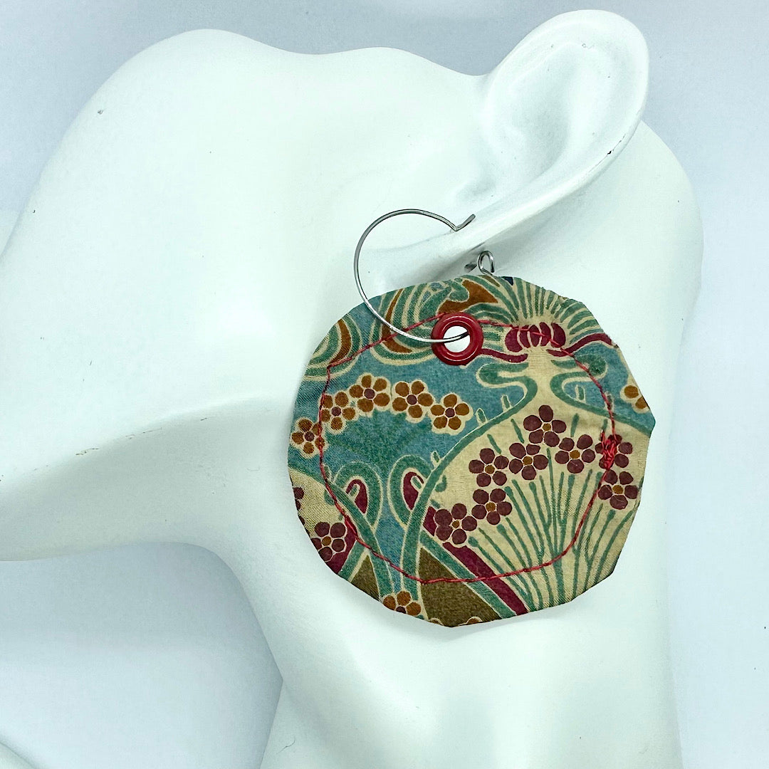 Liberty Fabric Earrings by Studio Burt