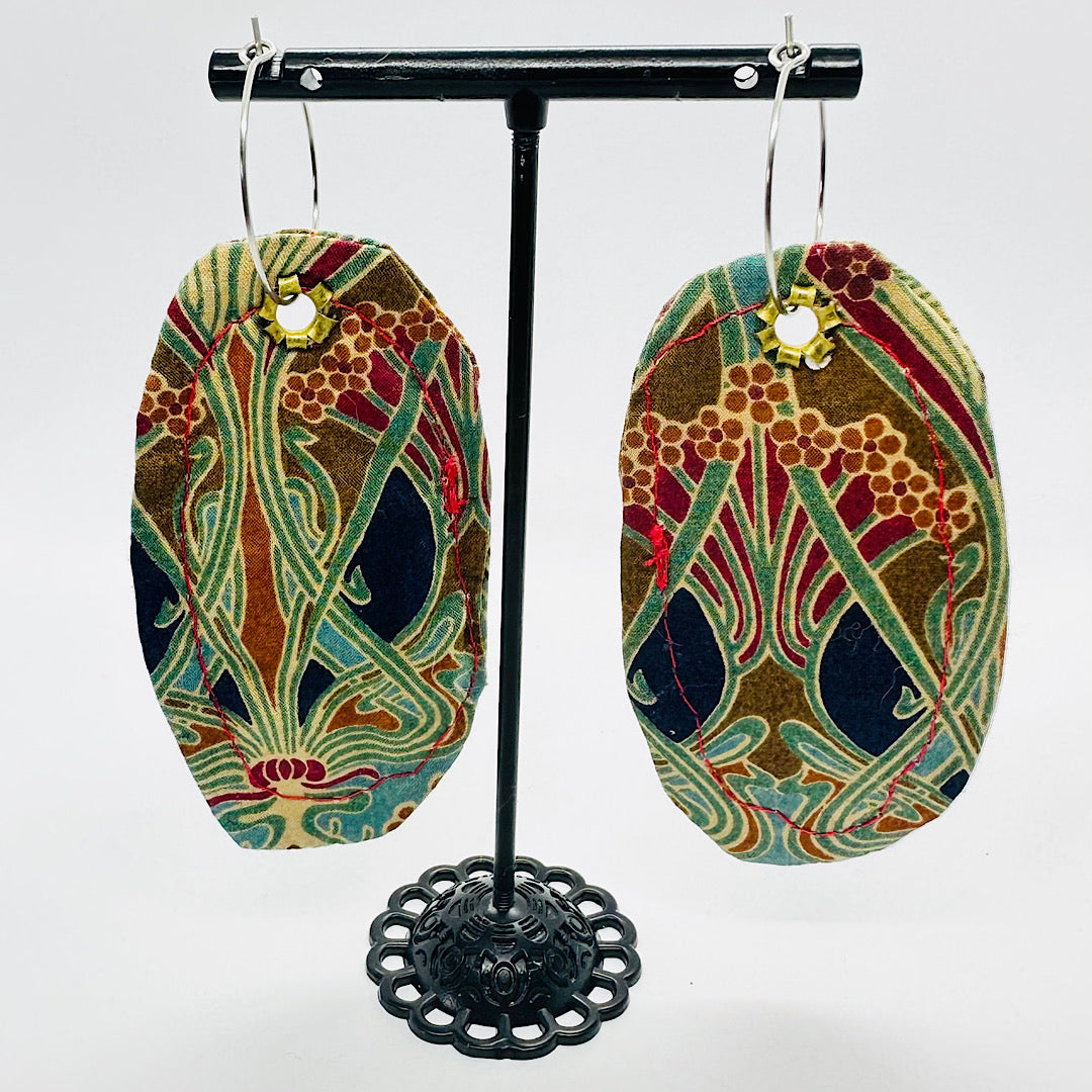 Liberty Fabric Earrings by Studio Burt