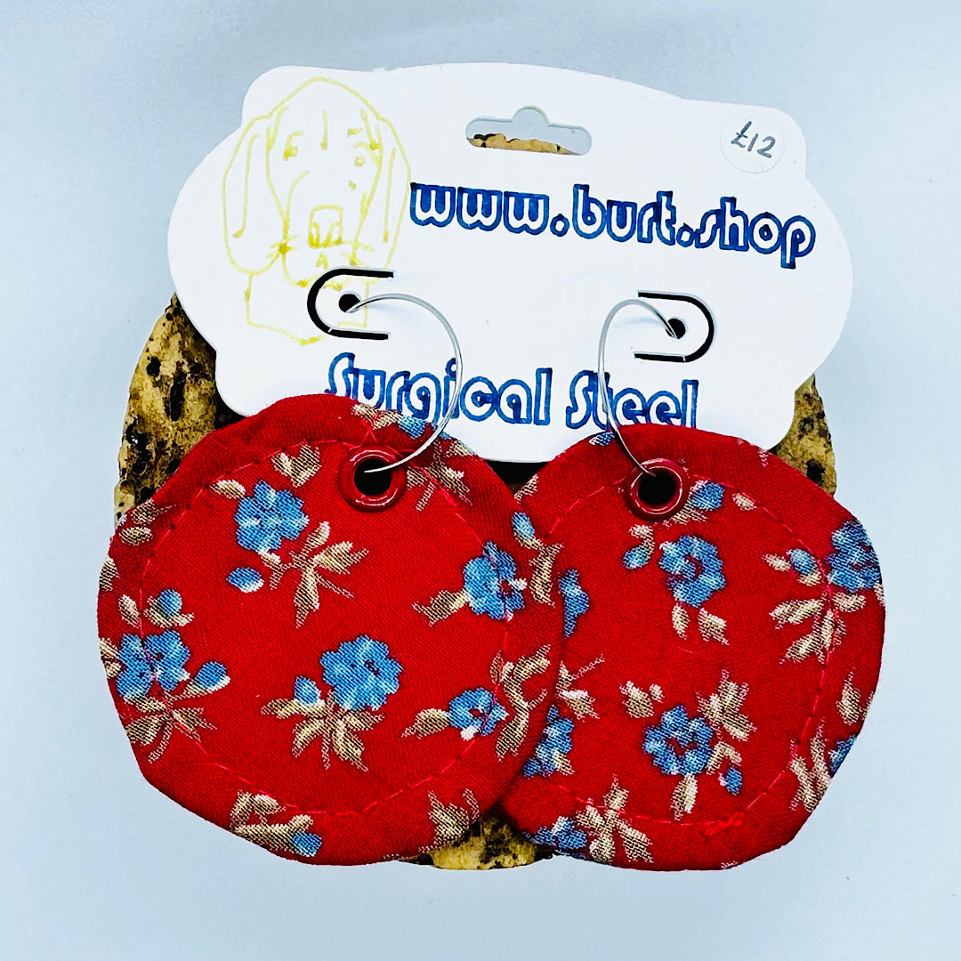 Floral Vintage Fabric Earrings by Studio Burt