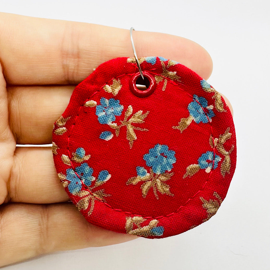 Floral Vintage Fabric Earrings by Studio Burt