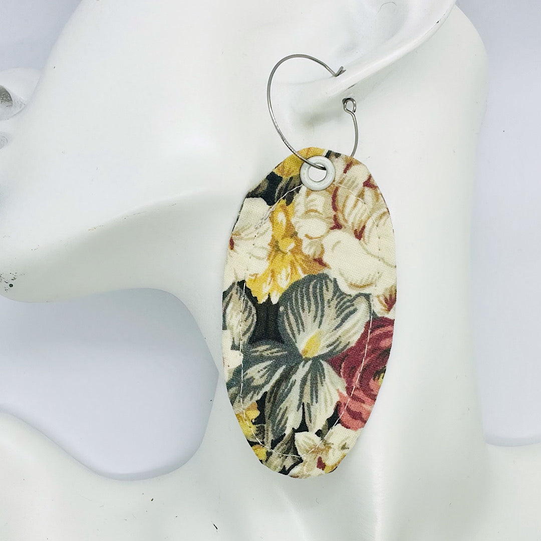 Floral Vintage Fabric Earrings by Studio Burt