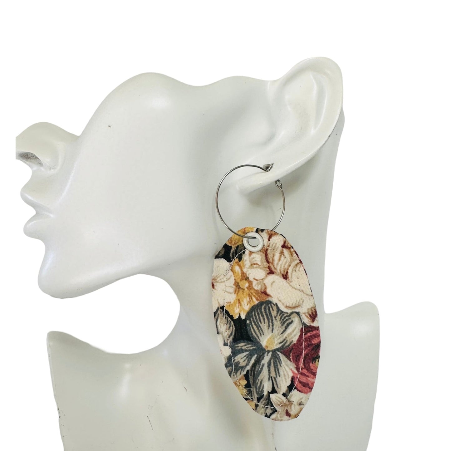 Floral Vintage Fabric Earrings by Studio Burt