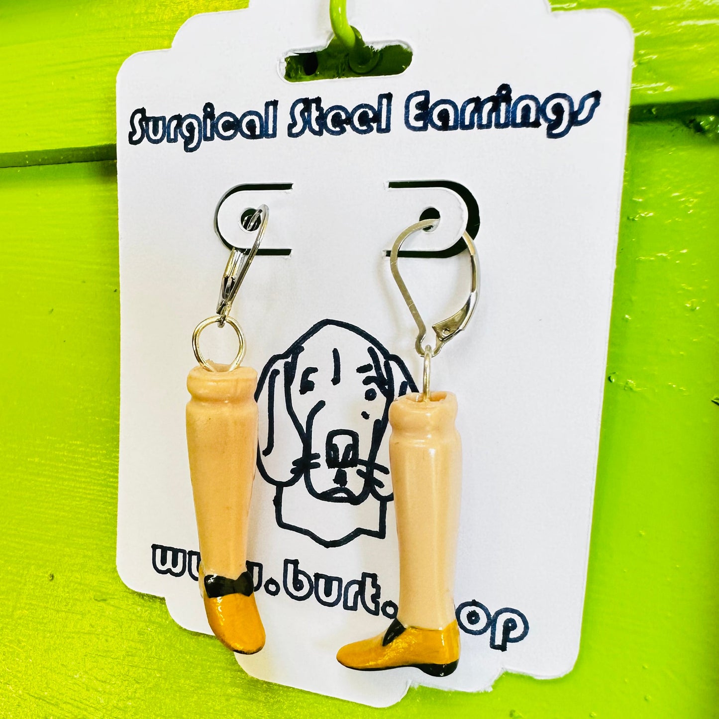 Doll Leg Earrings by Studio Burt